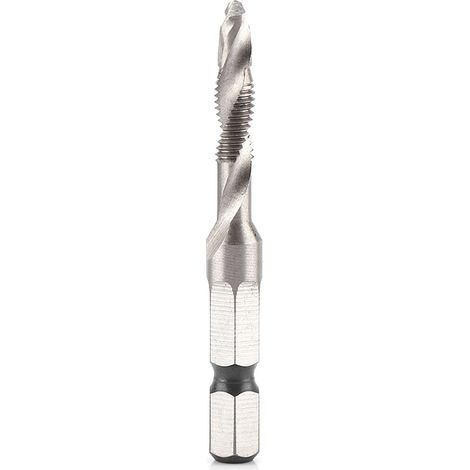 Foret et taraud coniques M5 HSS à queue hexagonale de 1/4" - Pièce pour outil électrique (1/5)