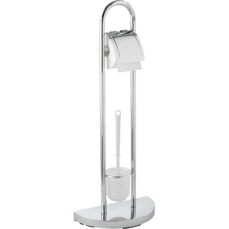 WENKO WC-Garnitur Raumwunder, Silber glänzend, Stahl chrom , Polypropylen satiniert (1/5)