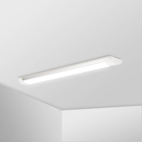 LED Lichtleiste Wannenleuchte Neutralweiss 4000K IP20 - Ausführung: 62cm 18W (1/5)