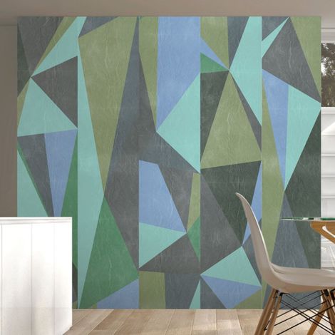 Papier Peint "Triangles Gris" 50x1000cm (1/2)