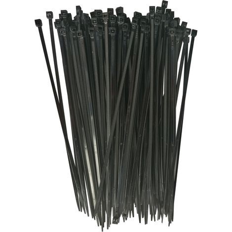 Lot de 100 colliers rilsan attache fils / serre cables 3.5 mm x 200 mm (1/2)