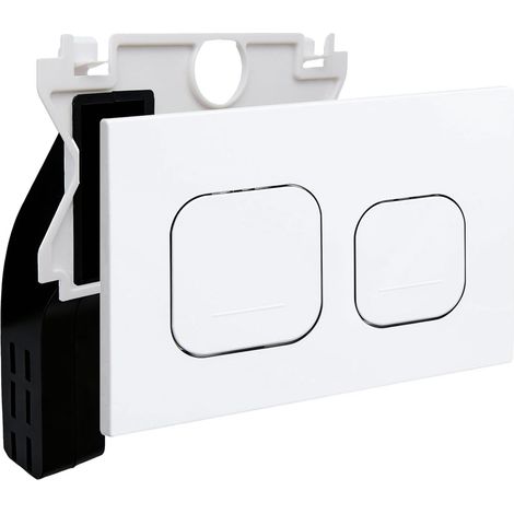 WC control plate Compatible with Duofix Sigma and Delta115610001 Inspection hatch for flush cisternDouble flush246 x 164 mm (White) (1/5)