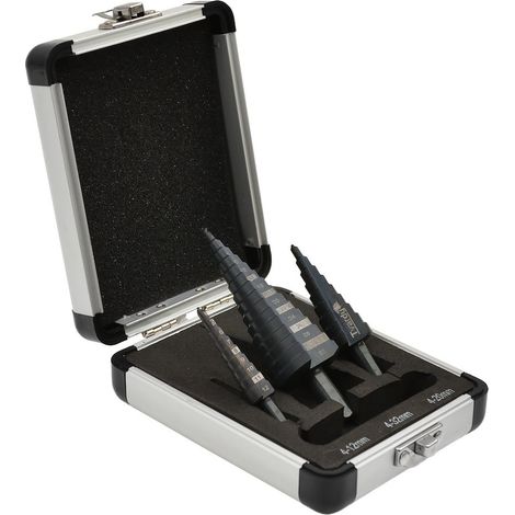 Set di punte coniche HSS M2, 3 pezzi (4-12, 4-20, 4-32 mm) (50) (1/4)
