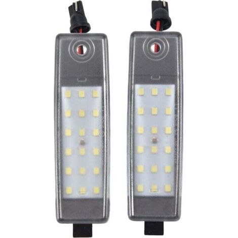 Éclairage de Plaque d'Immatriculation LED Blanc pour Voiture Accessoire Auto