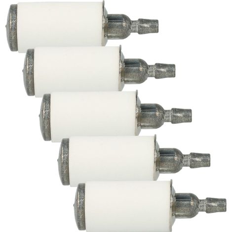 vhbw 5x Kraftstofffilter kompatibel mit Husqvarna 288, 3120 EPA, 288XP, 3120, 288 EPA Gartengeräte z.B. Motorsäge, Motorsense