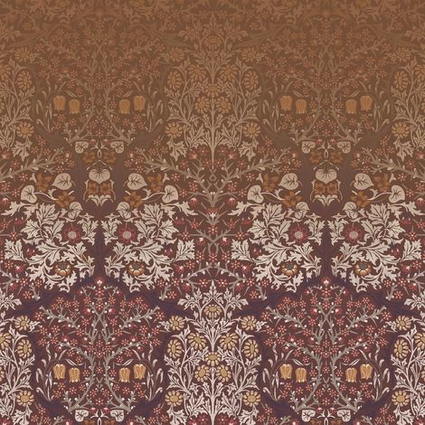 William Morris at Home Blackthorn Red Fototapete 400x250cm