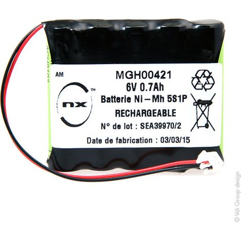 NX – Batterie NiMH 5x AAA 6V 800mAh – Technologie Nickel-métal hydrure – Performance fiable pour appareils exigeants (1/4)