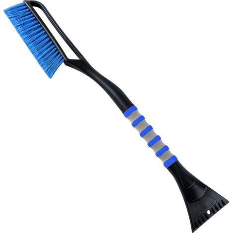 Grattoir de voiture 2 en 1 avec brosse à neige, grattoir pare-brise et long grattoir à glace détachable, poignée ergonomique en mousse (1/5)
