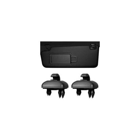 2 Pcs Intérieur Pare-soleil Crochet Support d'Attache, Clip pour Visière de Voiture pour Audi A1 A3 A4 A5 Q3 Q5 8e0 857 562 LA6 LA7 (noir) (1/5)