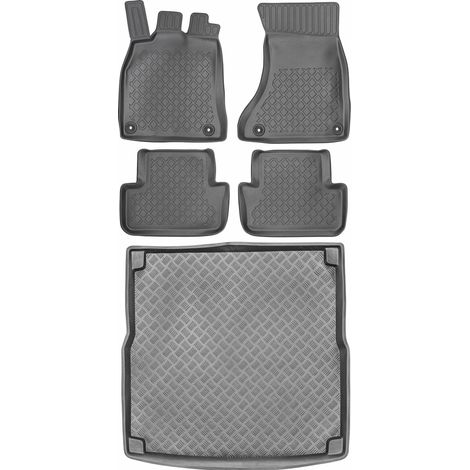 Juego de alfombrillas para coche y maletero para Audi A4 B8 Kombi (2008-2015).