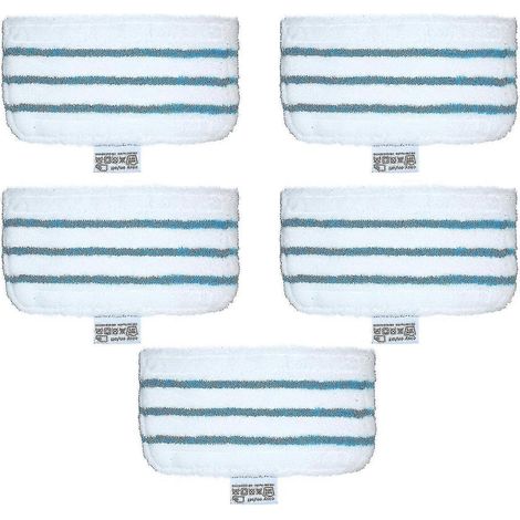 Lot de 5 lingettes de rechange pour balai vapeur Black + Decker FSM1610/FSM1630 - Lingettes lavables (1/4)