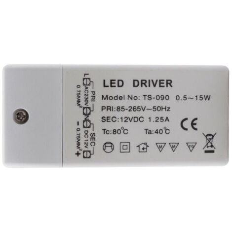 Input: 220-240V Output: DC 12V 1.25A DC 15W, LED bulb transformer driver converter driver constant voltage power supply (1/4)