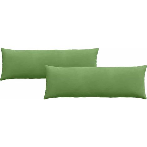 Maison Exclusive - Cojines de sofá 2 pcs Verde claro 120 x 40 cm