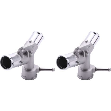 2X Aluminium Moteur Radiateur Remplissage Cou Liquide de Refroidissement Thermostat Logement Tuyau D'Eau pour Yaris Belta Vios Vitz 1650221080 (1/2)