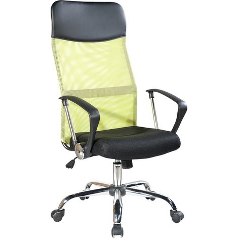 Rebecca Mobili Butaca Silla Ergonómica Negro Verde Oficina 113/123x57,5x58,5