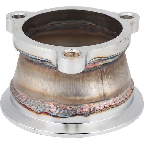 Bride d'adaptation de tuyau de descente turbo en acier inoxydable T3 vers adaptateur à bride en V de 3 pouces, compatible avec GT2560R (1/5)