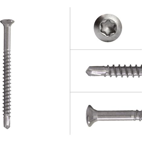 Glasleisten Schrauben Edelstahl 3.2 x 50 mm Torx 10 - Schachtel