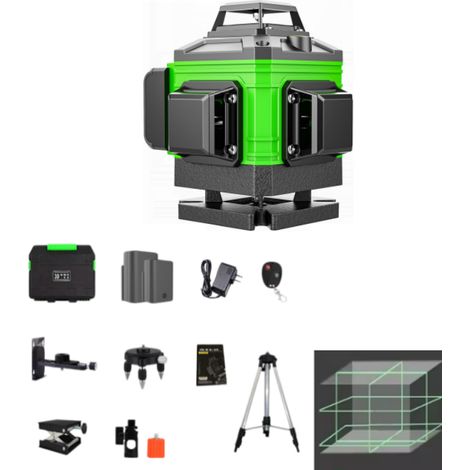 Niveau laser 360° avec trépied, niveau laser à nivellement automatique, niveau laser 16 lignes (1/5)
