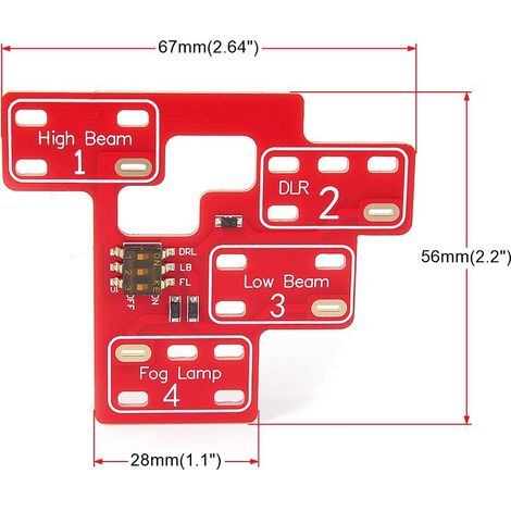 Modifikationsplatine für Chevrolet 03-07, Upgrade-Version für Alllichtmodus (1/4)