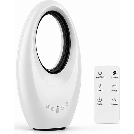 Ventilatore da pavimento senza pale Aga Bianco (1/4)