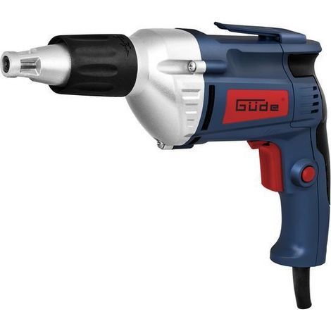 Güde – Visseuse à plaque de plâtre 710W – Alimentation 230V – Vitesse 4000 tr/min – Poignée antidérapante – Attache-ceinture ergonomique