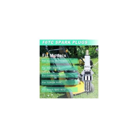 Bougie d'allumage pour moteurs Honda GX120, GX160, GCV160, GX200, GX240, GX270, GX340 et GX390. Bougie universelle ADEFOL compatible avec les brûleurs NGK BP6ES, F6TC et CHAMPION N9YC.