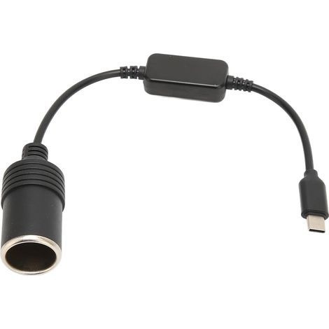 Lntyq 5V USB C Mâle vers 12V Voiture Allume-cigare Femelle Convertisseur D'adaptateur D'alimentation, Adaptateur USB vers 12V DC pour Enregistreur de Conduite de Voiture Chargeur de Voiture électroniq (1/5)