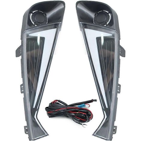 LED-Tagfahrlicht für Toyota Dynamische Blinker Nebelscheinwerfer-Schwarz- (1/5)