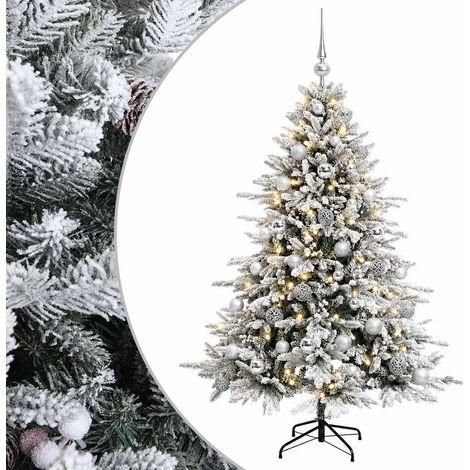 vidaXL Albero di Natale artificiale con palline 150 cm 150 LED (1/5)