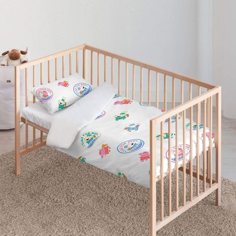 Housse de Couette - Modèle Time Bed - Housse de Couette avec Boutons - Housse de Couette 100% Coton - Housse de Couette (100 x 120) (1/3)