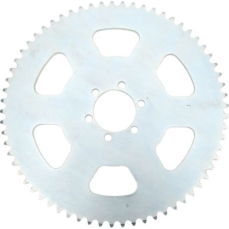 Pignon de chaîne 65 dents en acier au carbone, 6 trous, alésage 37 mm, pour karting et mini-moto. (1/5)