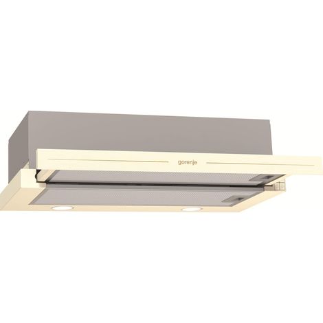 Gorenje BHP62CLI hotte télescopique beige et brun 60 cm