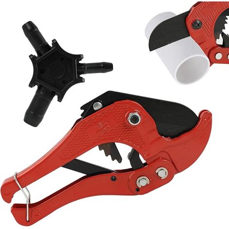 Cutting and Deburring Tool, Plastic Tube Cutter, Pipe for Tubes up to 42mm, Calibrator 16, 20 and 25 mm Diameters (1/5)
