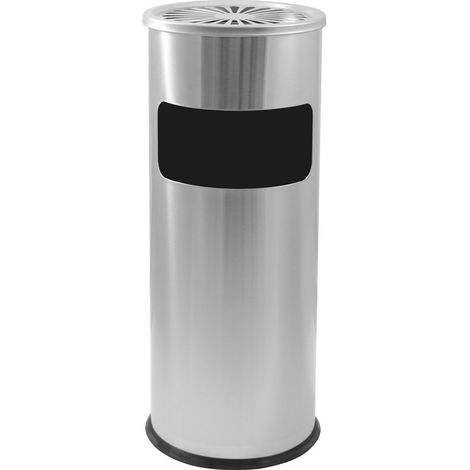 Cestino Gettacarte Posacenere Ø24,7 cm in Acciaio 10L per Interno Esterno (1/5)