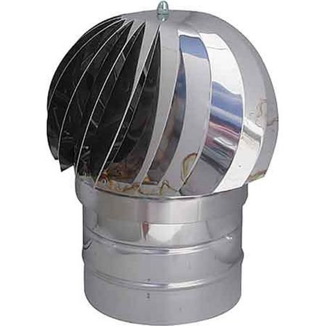 FUMAIOLO INOX TONDO 'EOLICO' Ø 160 mm