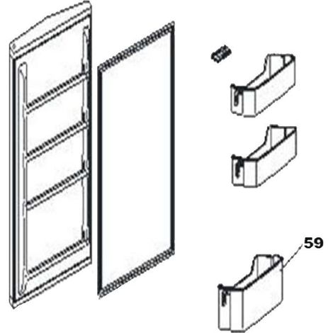 Balconnet bouteilles - Frigorifero, congelatore - CANDY - 4357108
