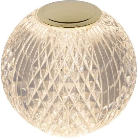 Lampada da tavolo glamour sfera 9cm LED dimmer Lucide