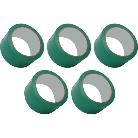 Cinq rouleaux de ruban de marquage au sol, de 5 cm de large, adaptés au traçage des lignes sur les terrains de compétition, les stades, les terrains de basketball, les terrains de volleyball et les co (1/5)