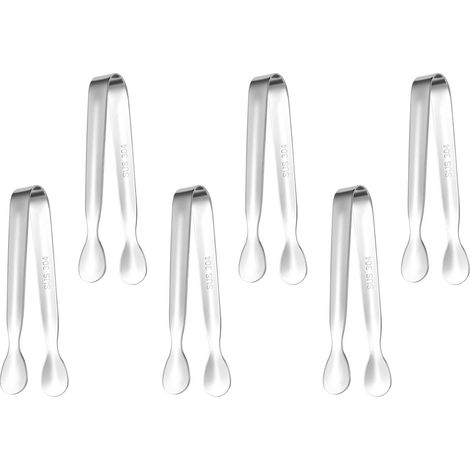 Pince À Glace - En Acier Inoxydable - 11 cm - Pour Cubes De Sucre Et Tartare - 1 Pièce (1/5)