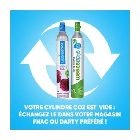 Cylindre de recharge CO2 60L pour machine à soda – Réalise jusqu'à 60 litres d'eau gazeuse – Compatible Sodastream et Wassermaxx – Unbekannt