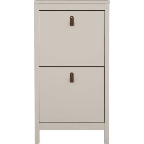 Meuble a chaussures - MADRID - Cachemire - 8 paires - 53,8 x 24,6 x 102,9 cm (1/5)