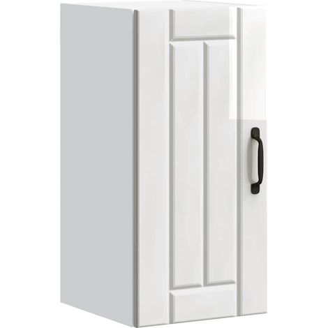 Küchen-Hängeschrank Lucca Hochglanz-Weiß Holzwerkstoff