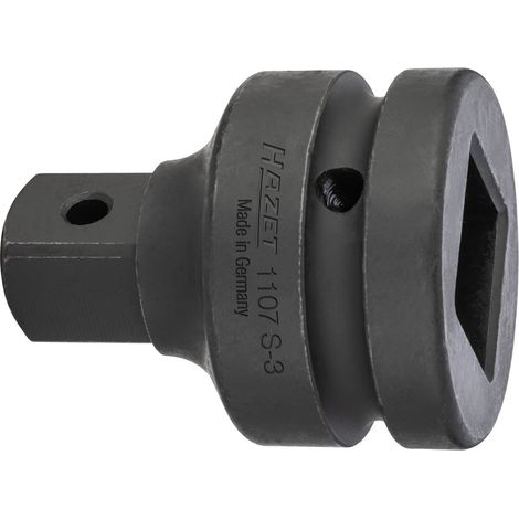 Hazet Reduzierstück 1107S, 1 (25 mm) Vierkant hohl, 3/4 (20 mm) Vierkant massiv, Länge 70 mm