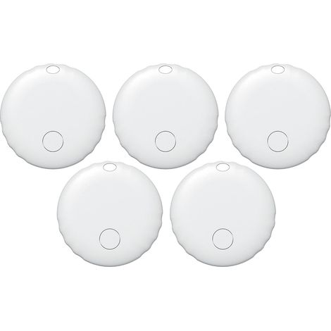 Localisateur, fonctionne avec l'application Find My (iOS uniquement), batterie restante, pack de 5, blanc (1/5)