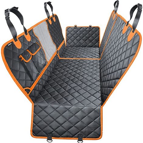 Housse de siège arrière de voiture - Tapis pour chien 4-en-1, imperméable et résistant aux rayures (1/4)