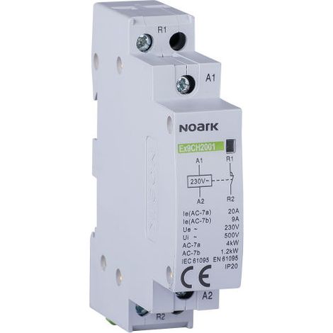 Contattore modulare Ex9CH20 20 230V 2NO Noark 102399 (1/4)