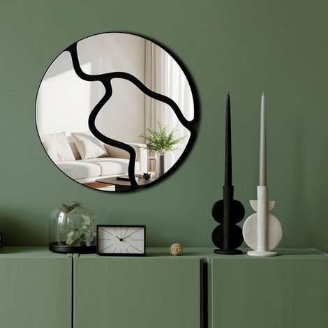 Espejo decorativo, espejo de pared, accesorio para el hogar. (1/3)