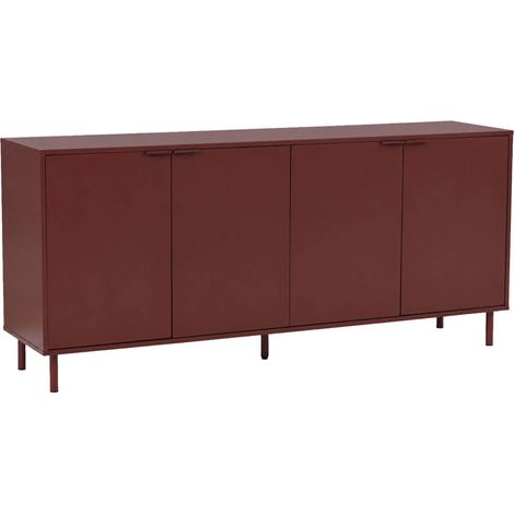 sweeek - Sideboard mit Holzdekor und Metall 4 Türen 160cm (1/5)