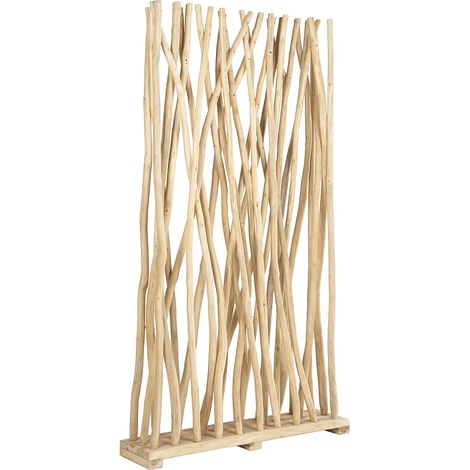 Vente-Unique – Paravent en teck naturel 100x180 cm – Séparateur de pièce 1 panneau – Pour structurer l'espace intérieur – Gamme Espace pro