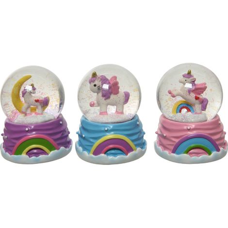 Mini Palla di Neve con Unicorno 5,5 cm - Pezzo singolo
